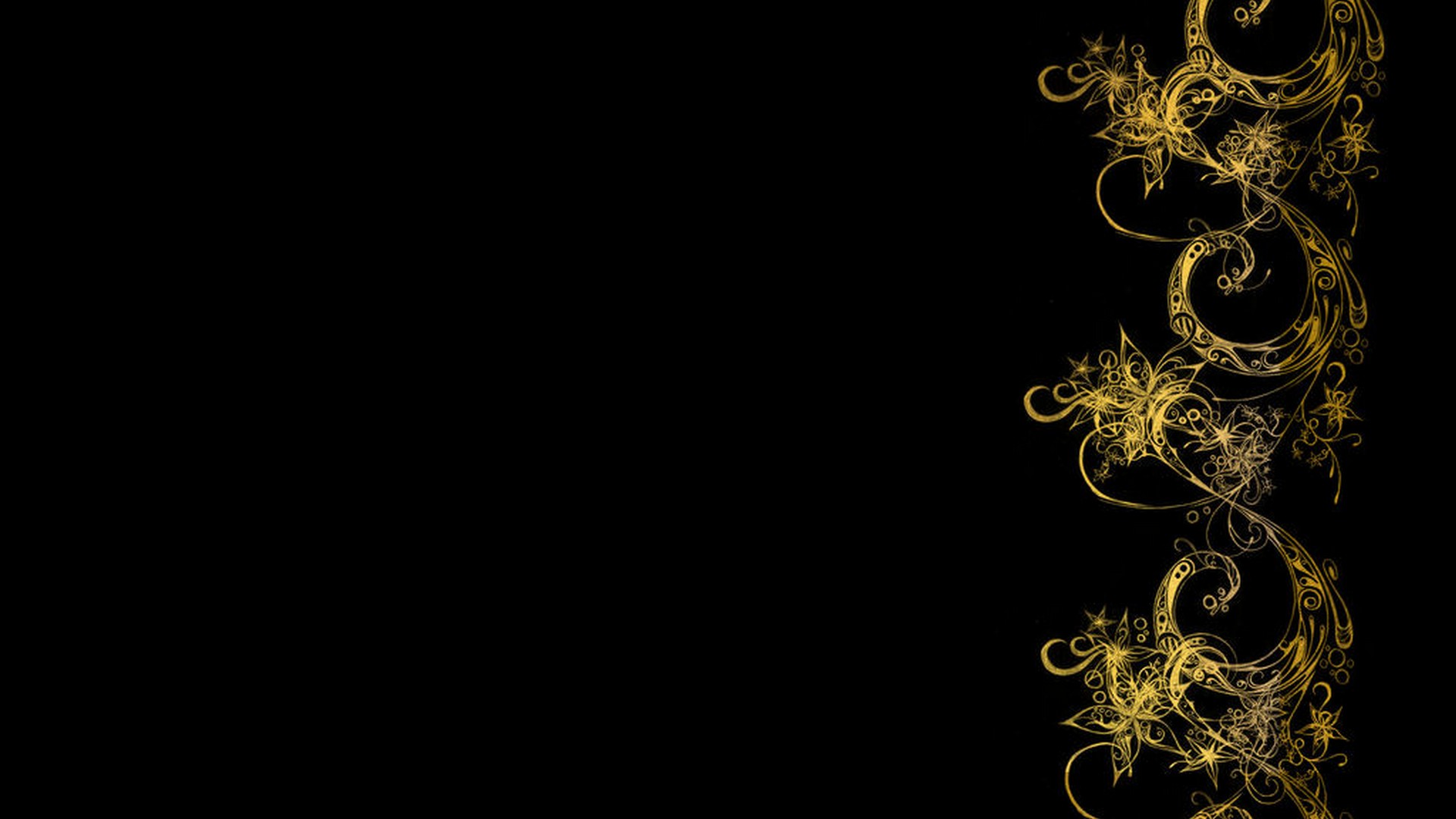 HD Wallpaper Black and Gold With Resolution 1920X1080