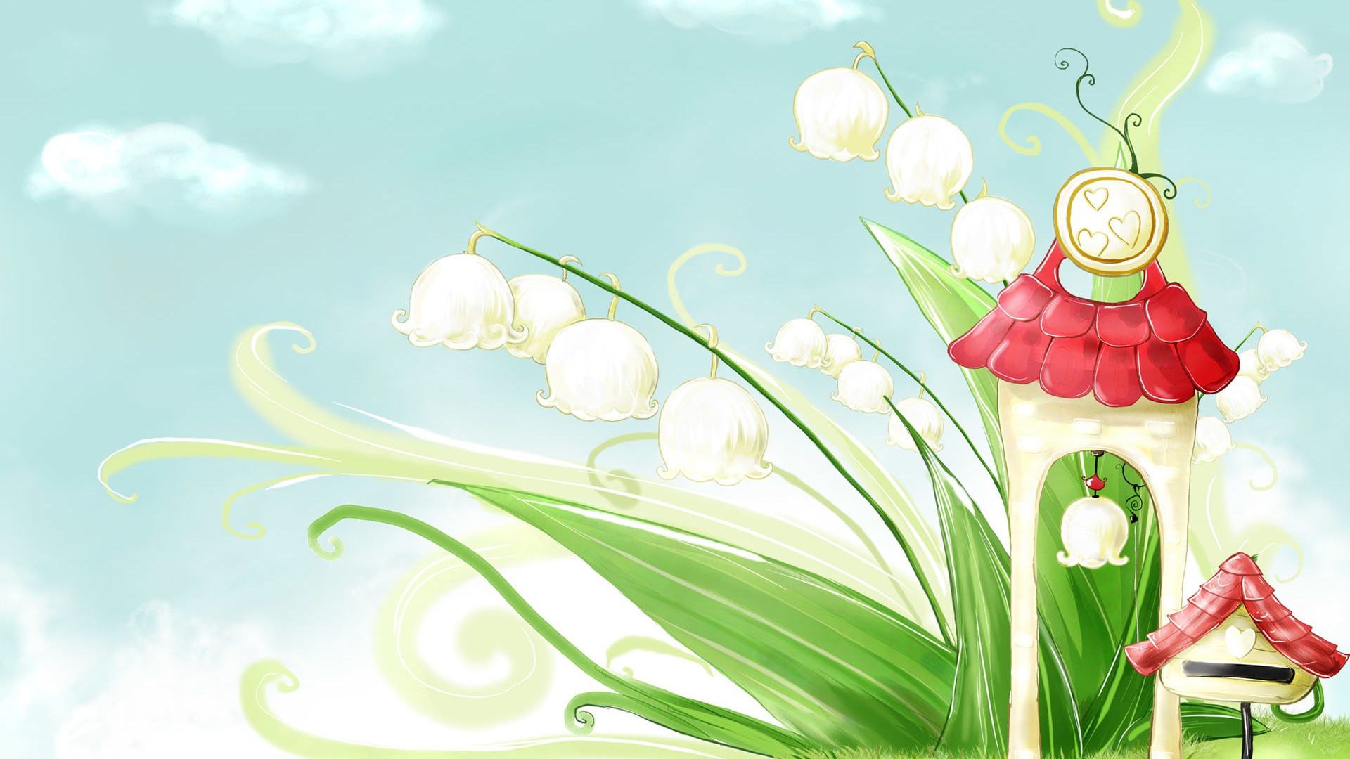 Hello Spring Background Wallpaper HD With Resolution 1920X1080