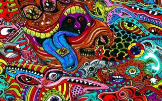 Psychedelic Art Background Wallpaper HD With Resolution 1920X1080