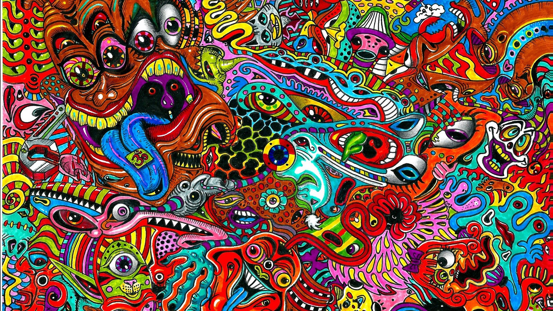 Trippy Colorful Desktop Backgrounds 1920x1080