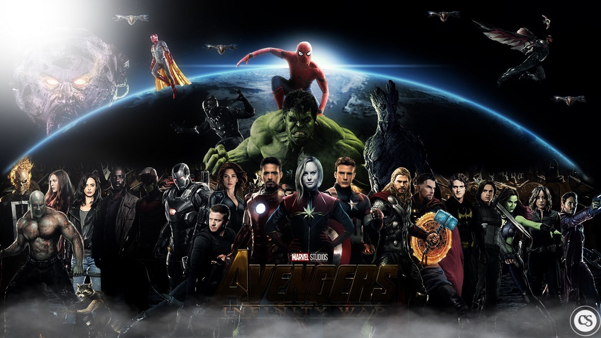 Wallpaper HD Avengers Infinity War Characters 1920x1080