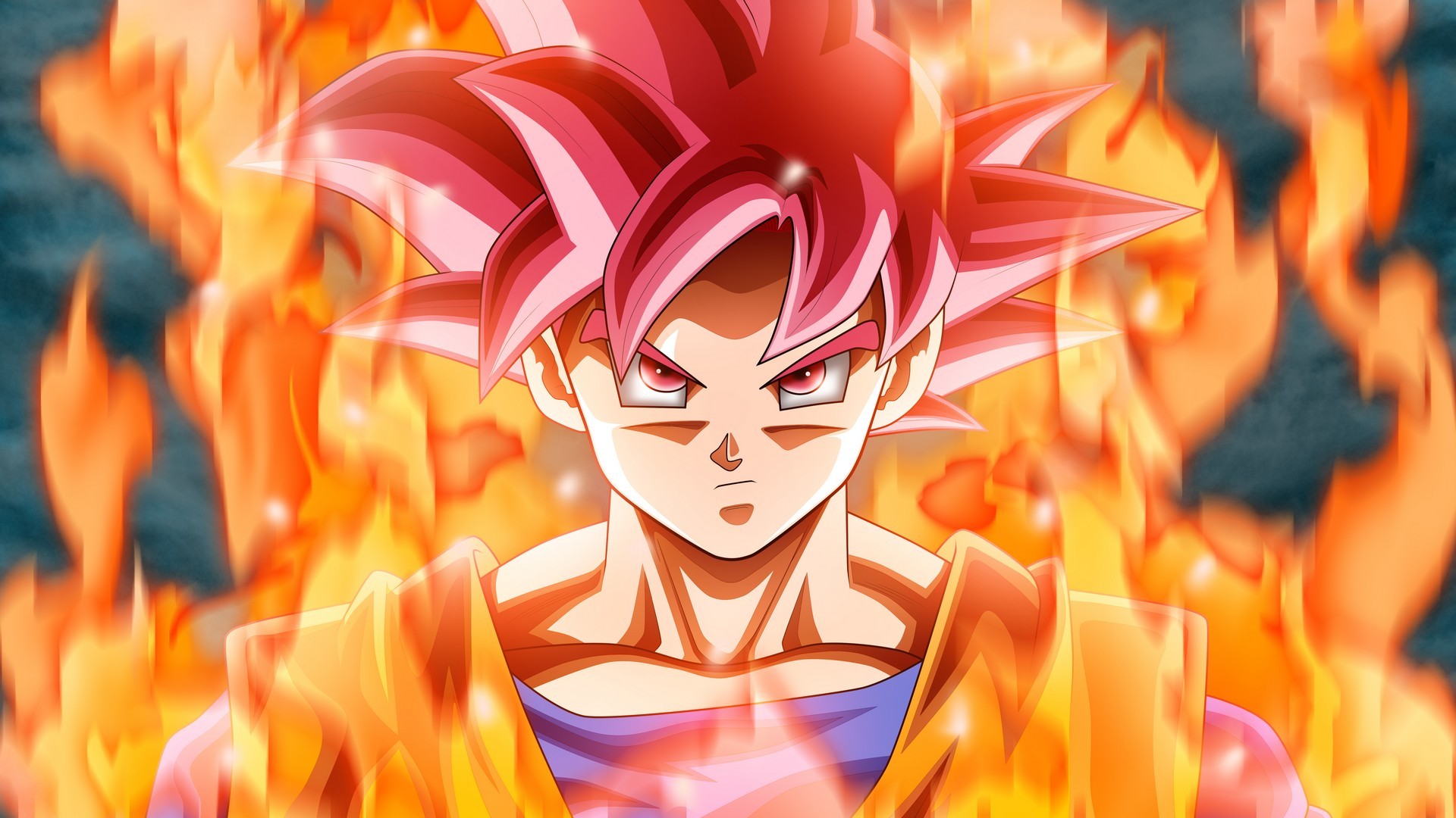 Best Goku Super Saiyan God Wallpaper HD with image resolution 1920x1080 pixel. You can make this wallpaper for your Desktop Computer Backgrounds, Mac Wallpapers, Android Lock screen or iPhone Screensavers