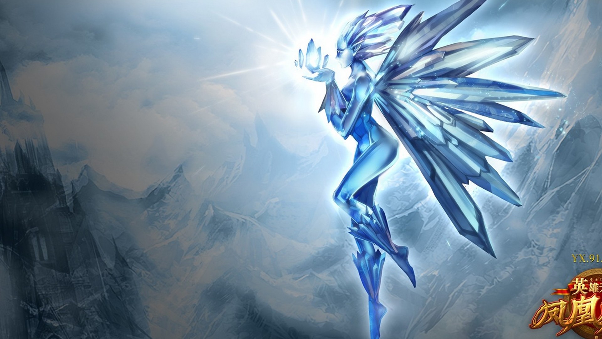 Best Ice Phoenix Wallpaper HD With Resolution 1920X1080 pixel. You can make this wallpaper for your Desktop Computer Backgrounds, Mac Wallpapers, Android Lock screen or iPhone Screensavers