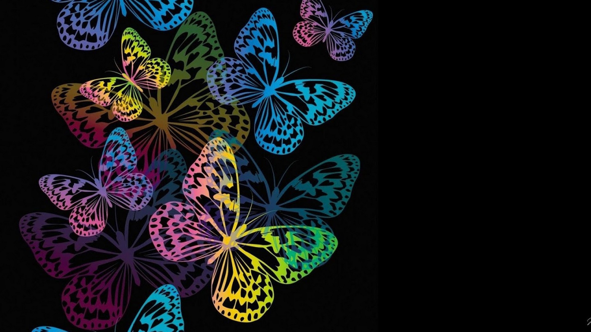 Butterfly Design HD Wallpaper With Resolution 1920X1080