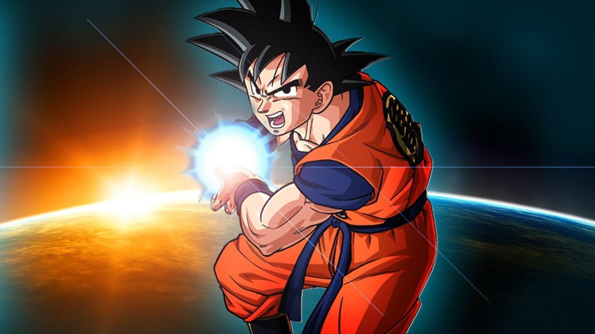 Goku Images HD Backgrounds With Resolution 1920X1080 pixel. You can make this wallpaper for your Desktop Computer Backgrounds, Mac Wallpapers, Android Lock screen or iPhone Screensavers