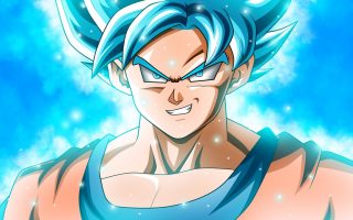 Goku SSJ Blue Background Wallpaper HD With Resolution 1920X1080 pixel. You can make this wallpaper for your Desktop Computer Backgrounds, Mac Wallpapers, Android Lock screen or iPhone Screensavers