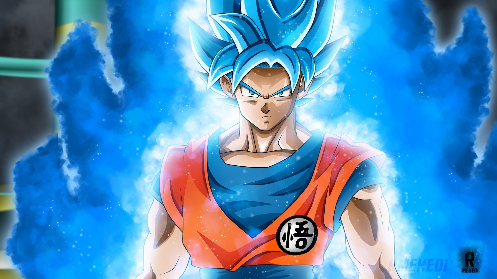 Goku SSJ Blue HD Backgrounds with image resolution 1920x1080 pixel. You can make this wallpaper for your Desktop Computer Backgrounds, Mac Wallpapers, Android Lock screen or iPhone Screensavers