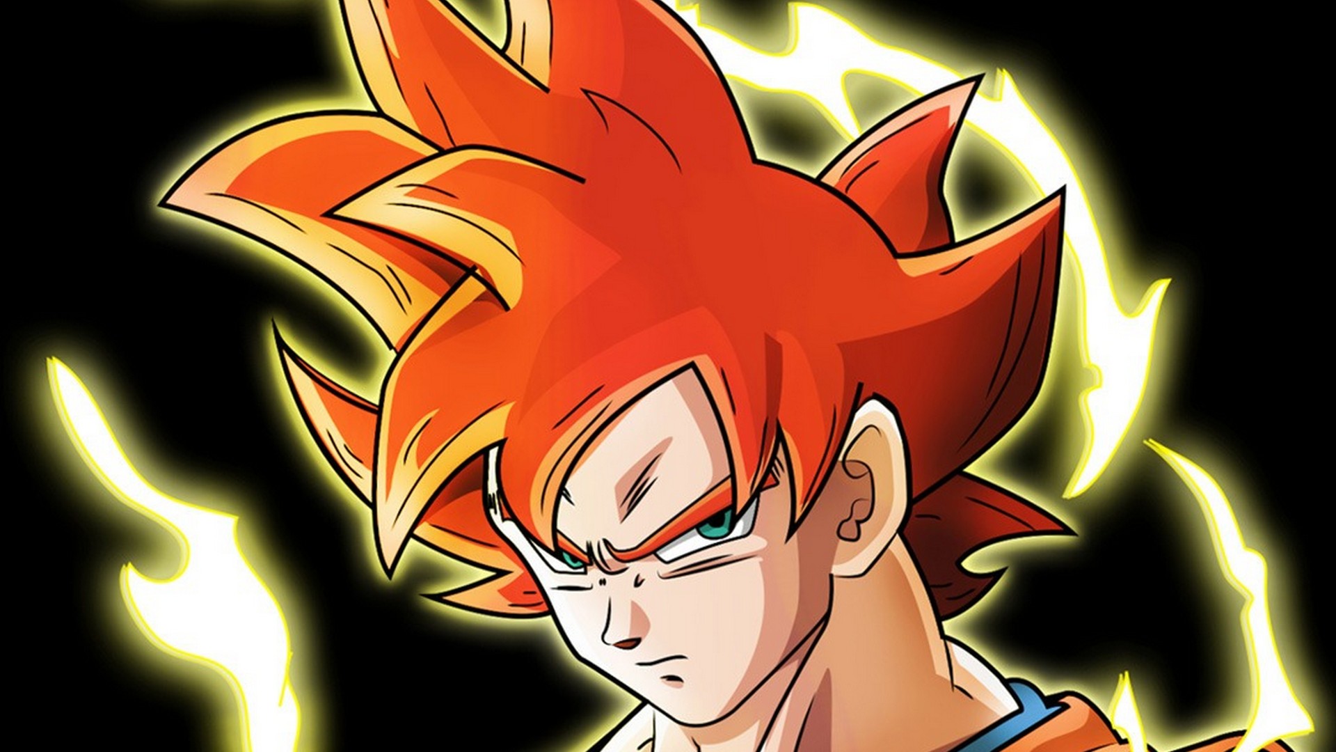 Goku Super Saiyan God Background Wallpaper HD With Resolution 1920X1080 pixel. You can make this wallpaper for your Desktop Computer Backgrounds, Mac Wallpapers, Android Lock screen or iPhone Screensavers