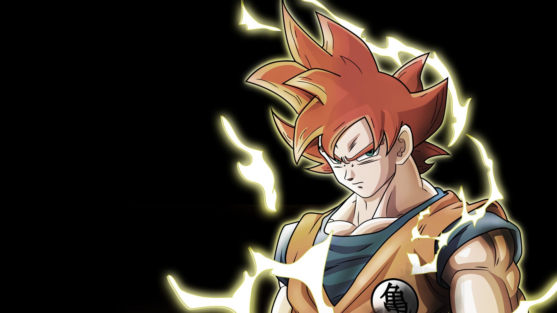 Goku Super Saiyan God HD Backgrounds with image resolution 1920x1080 pixel. You can make this wallpaper for your Desktop Computer Backgrounds, Mac Wallpapers, Android Lock screen or iPhone Screensavers