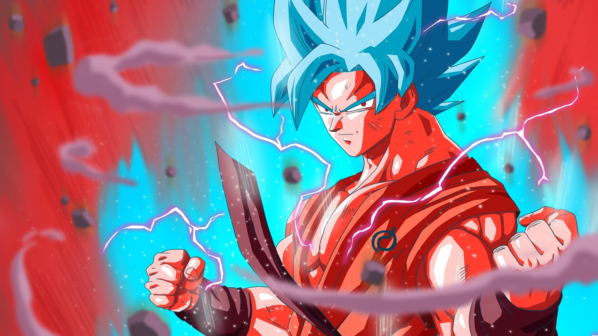 HD Wallpaper Goku SSJ Blue With Resolution 1920X1080 pixel. You can make this wallpaper for your Desktop Computer Backgrounds, Mac Wallpapers, Android Lock screen or iPhone Screensavers