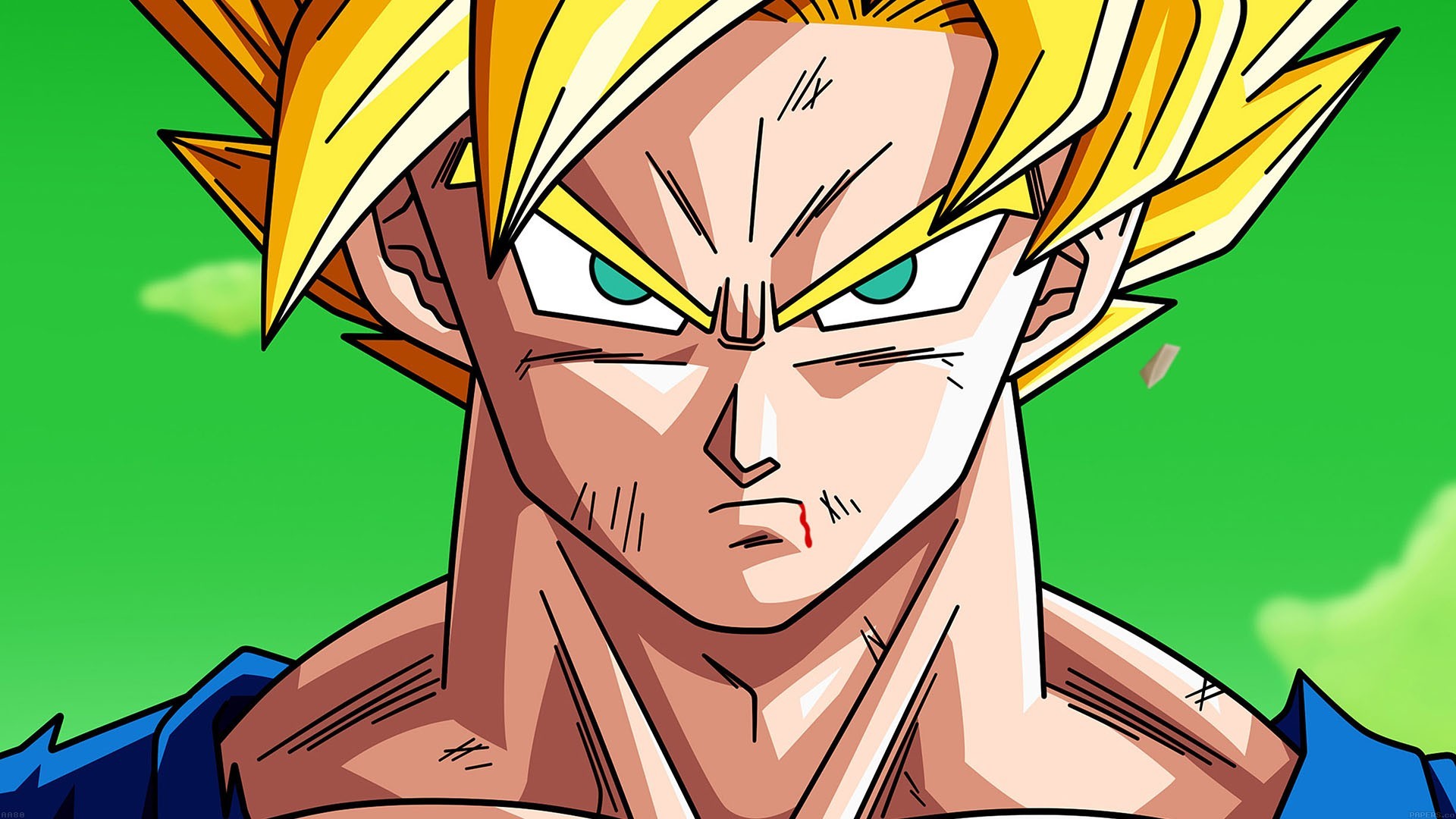 HD Wallpaper Goku Super Saiyan With Resolution 1920X1080 pixel. You can make this wallpaper for your Desktop Computer Backgrounds, Mac Wallpapers, Android Lock screen or iPhone Screensavers