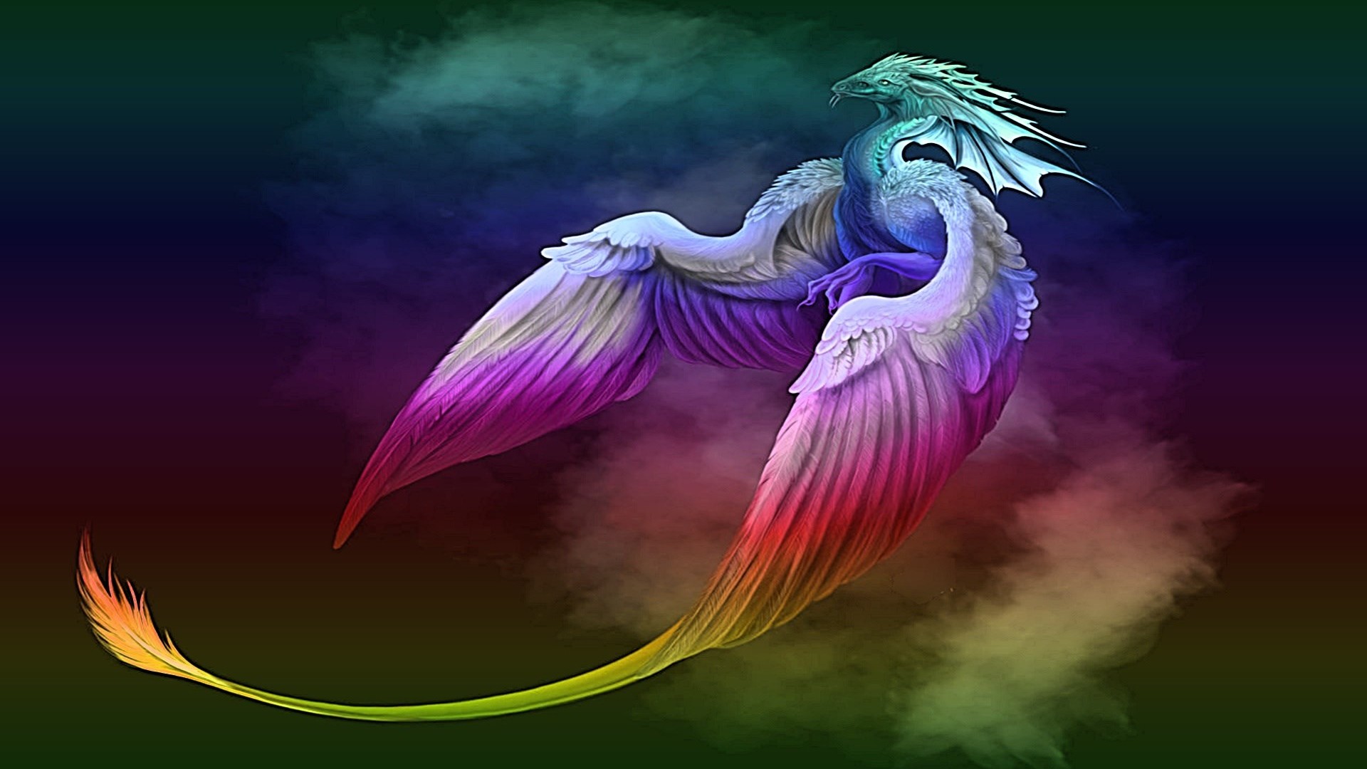Ice Phoenix Background Wallpaper HD With Resolution 1920X1080 pixel. You can make this wallpaper for your Desktop Computer Backgrounds, Mac Wallpapers, Android Lock screen or iPhone Screensavers