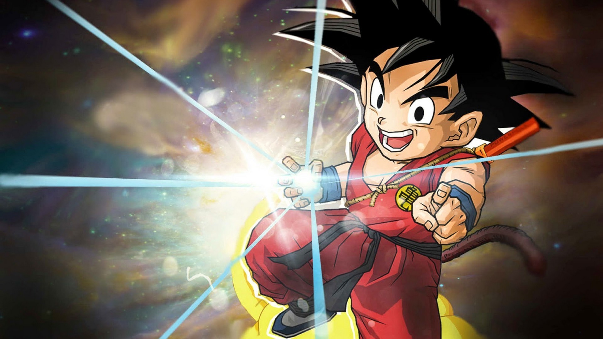 Kid Goku Wallpaper HD With Resolution 1920X1080 pixel. You can make this wallpaper for your Desktop Computer Backgrounds, Mac Wallpapers, Android Lock screen or iPhone Screensavers