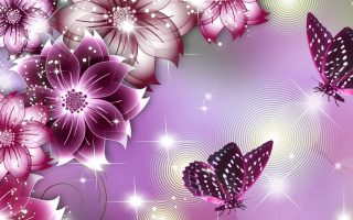 Purple Butterfly Background Wallpaper HD With Resolution 1920X1080