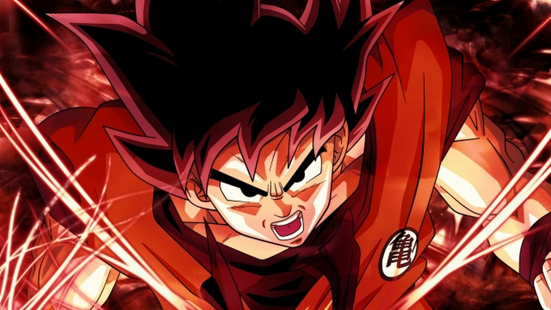 Wallpaper Goku Super Saiyan God HD with image resolution 1920x1080 pixel. You can make this wallpaper for your Desktop Computer Backgrounds, Mac Wallpapers, Android Lock screen or iPhone Screensavers