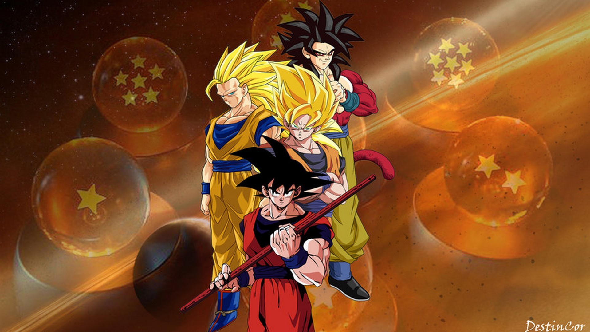 Wallpaper HD Goku with image resolution 1920x1080 pixel. You can make this wallpaper for your Desktop Computer Backgrounds, Mac Wallpapers, Android Lock screen or iPhone Screensavers