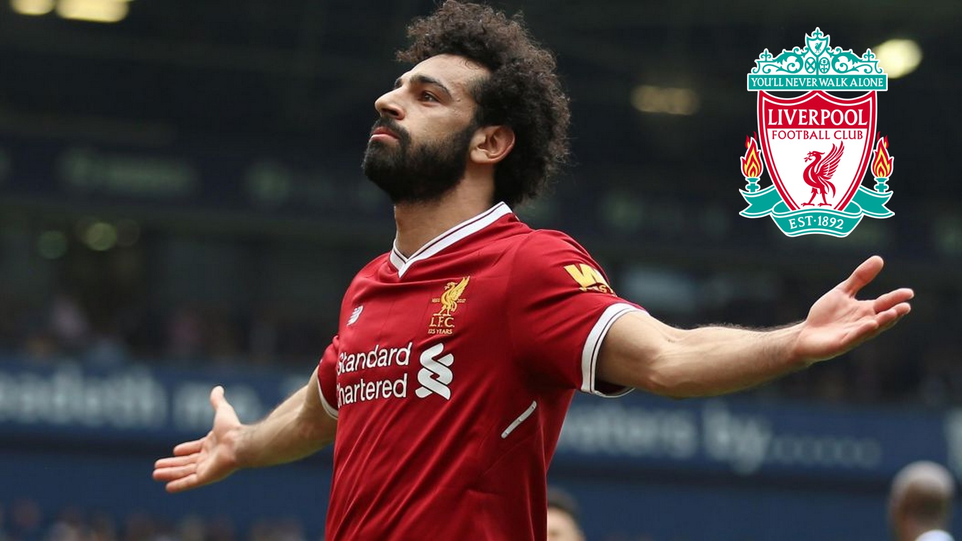 HD Wallpaper Mohamed Salah Liverpool with image resolution 1920x1080 pixel. You can make this wallpaper for your Desktop Computer Backgrounds, Mac Wallpapers, Android Lock screen or iPhone Screensavers