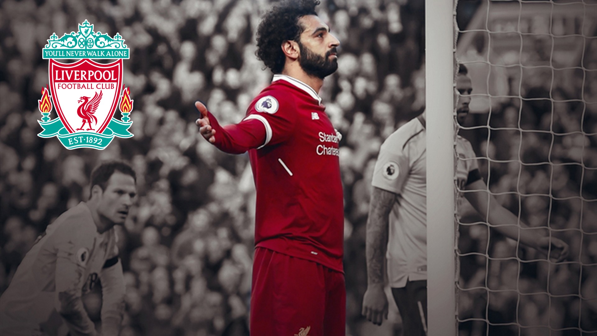 Liverpool Mohamed Salah Wallpaper HD with image resolution 1920x1080 pixel. You can make this wallpaper for your Desktop Computer Backgrounds, Mac Wallpapers, Android Lock screen or iPhone Screensavers