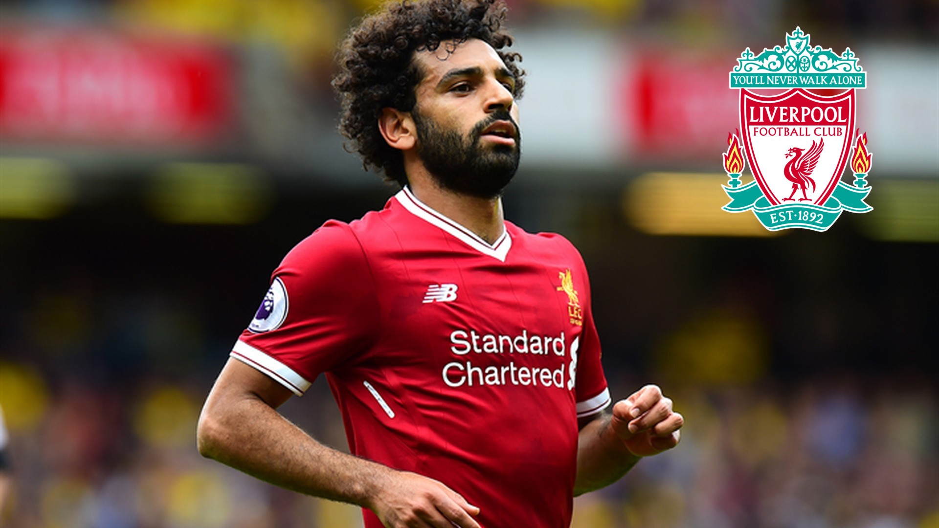 Wallpaper HD Liverpool Mohamed Salah with image resolution 1920x1080 pixel. You can make this wallpaper for your Desktop Computer Backgrounds, Mac Wallpapers, Android Lock screen or iPhone Screensavers