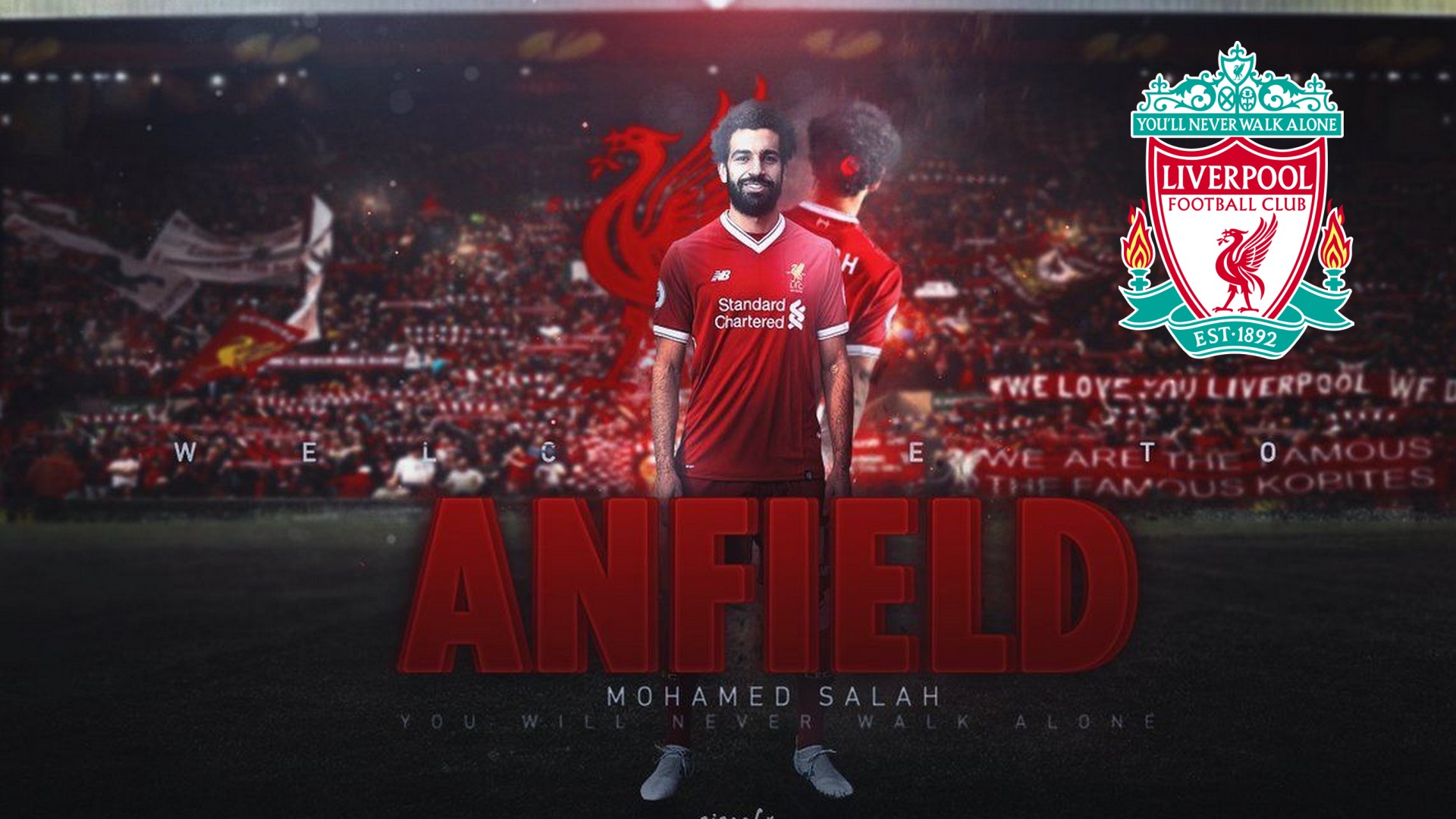 Wallpapers Computer Liverpool Mohamed Salah with image resolution 1920x1080 pixel. You can make this wallpaper for your Desktop Computer Backgrounds, Mac Wallpapers, Android Lock screen or iPhone Screensavers