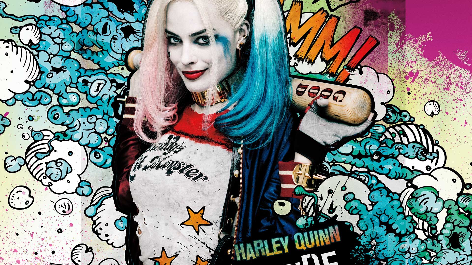 Harley Quinn HD Backgrounds with image resolution 1920x1080 pixel. You can make this wallpaper for your Desktop Computer Backgrounds, Mac Wallpapers, Android Lock screen or iPhone Screensavers