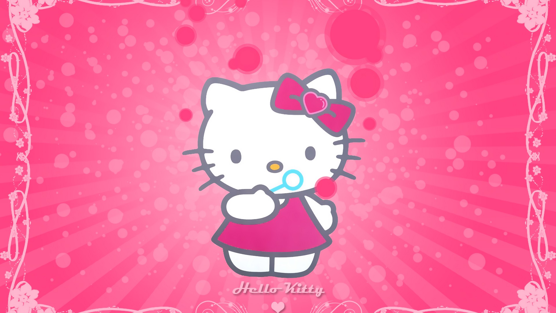 Hello Kitty Pictures Wallpaper HD With Resolution 1920X1080 pixel. You can make this wallpaper for your Desktop Computer Backgrounds, Mac Wallpapers, Android Lock screen or iPhone Screensavers