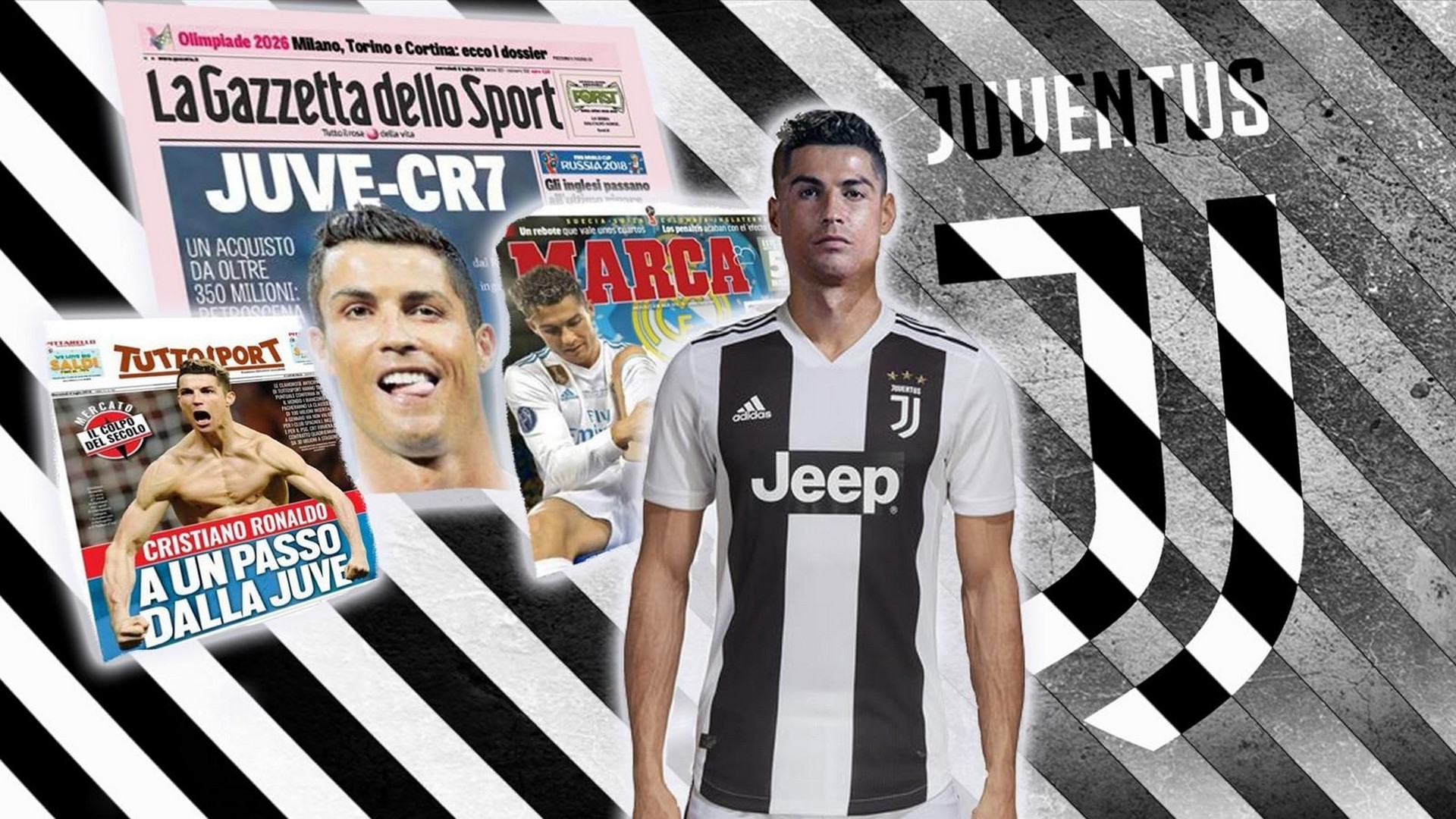 Wallpaper HD C Ronaldo Juventus with image resolution 1920x1080 pixel. You can make this wallpaper for your Desktop Computer Backgrounds, Mac Wallpapers, Android Lock screen or iPhone Screensavers