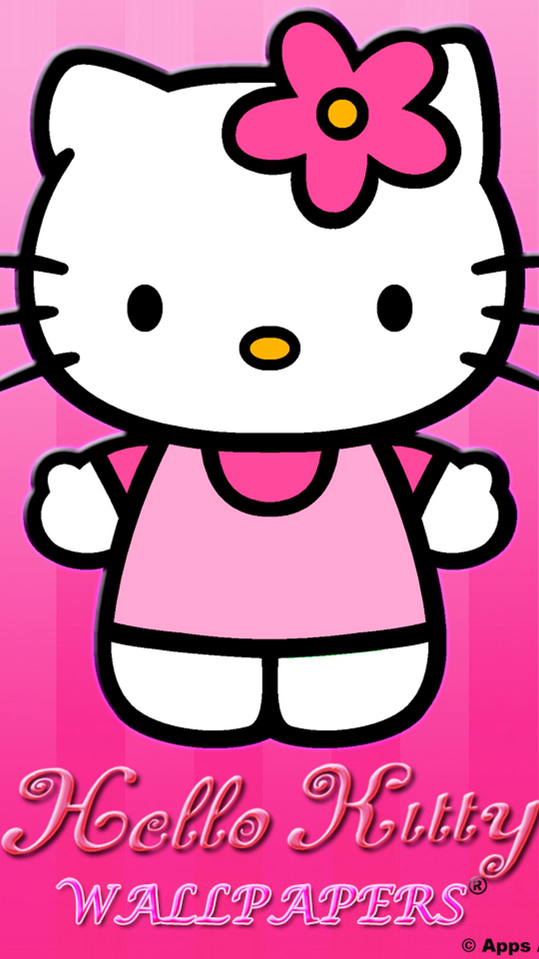 iPhone Wallpaper HD Hello Kitty with image resolution 1080x1920 pixel. You can make this wallpaper for your Desktop Computer Backgrounds, Mac Wallpapers, Android Lock screen or iPhone Screensavers
