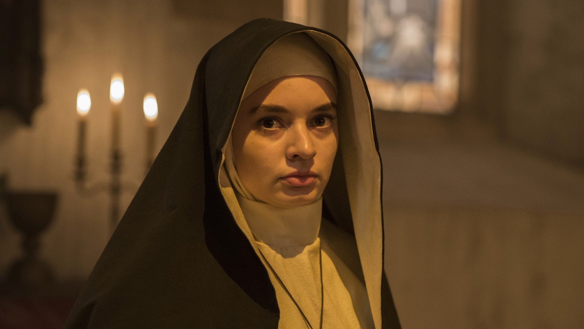The Nun Movie HD Wallpaper With Resolution 1920X1080 pixel. You can make this wallpaper for your Desktop Computer Backgrounds, Mac Wallpapers, Android Lock screen or iPhone Screensavers