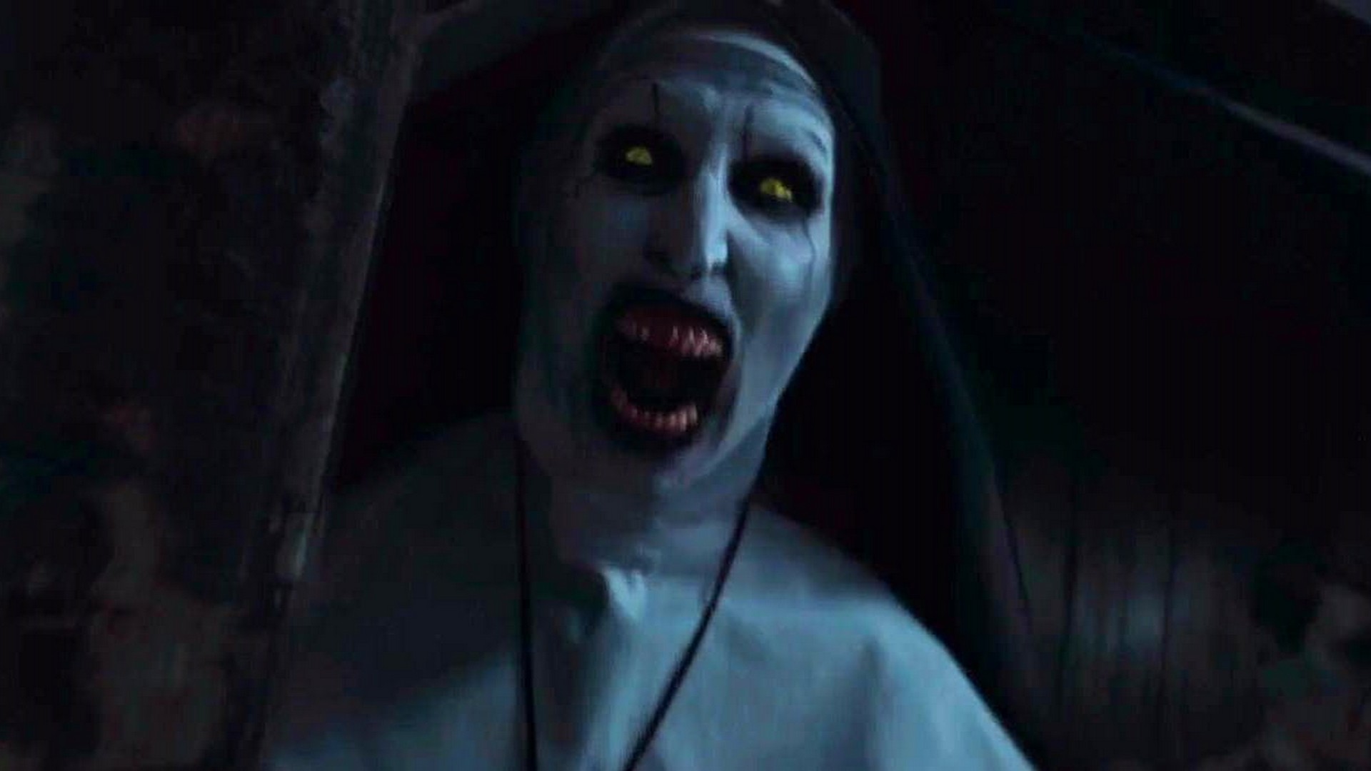 The Nun Wallpaper HD With Resolution 1920X1080 pixel. You can make this wallpaper for your Desktop Computer Backgrounds, Mac Wallpapers, Android Lock screen or iPhone Screensavers