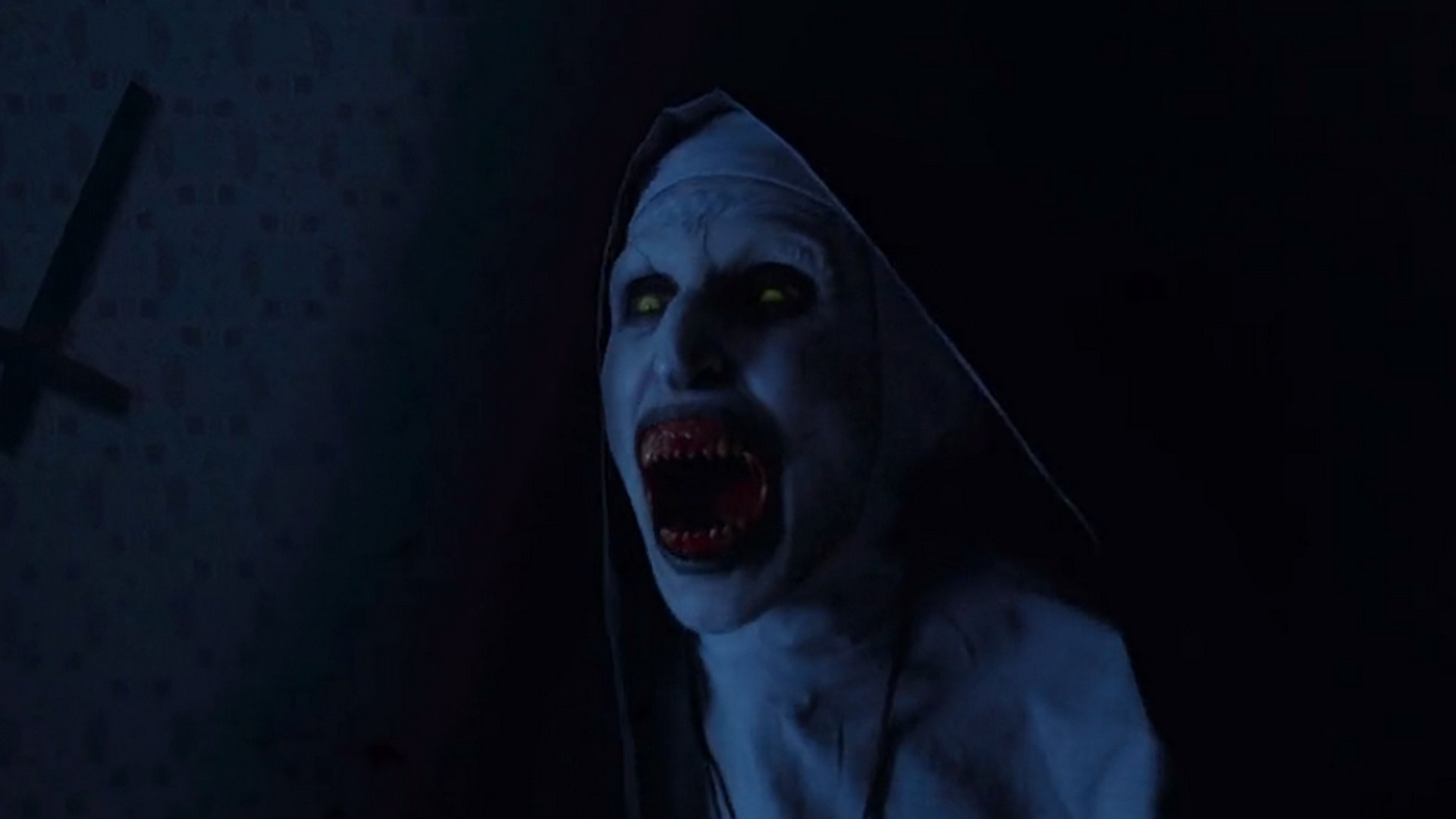 Wallpaper The Nun Valak HD With Resolution 1920X1080 pixel. You can make this wallpaper for your Desktop Computer Backgrounds, Mac Wallpapers, Android Lock screen or iPhone Screensavers