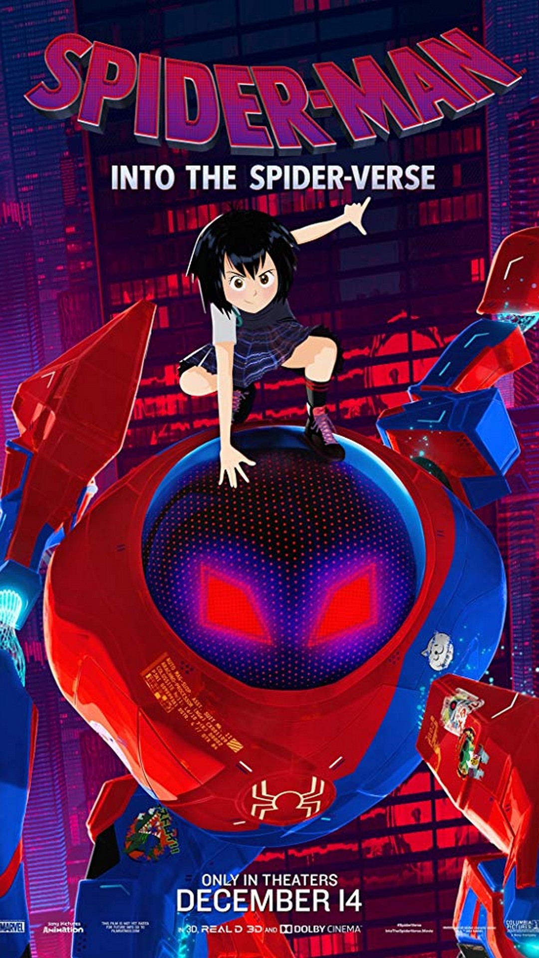 Spider-Man Into the Spider-Verse Wallpaper For Android with image resolution 1080x1920 pixel. You can make this wallpaper for your Desktop Computer Backgrounds, Mac Wallpapers, Android Lock screen or iPhone Screensavers