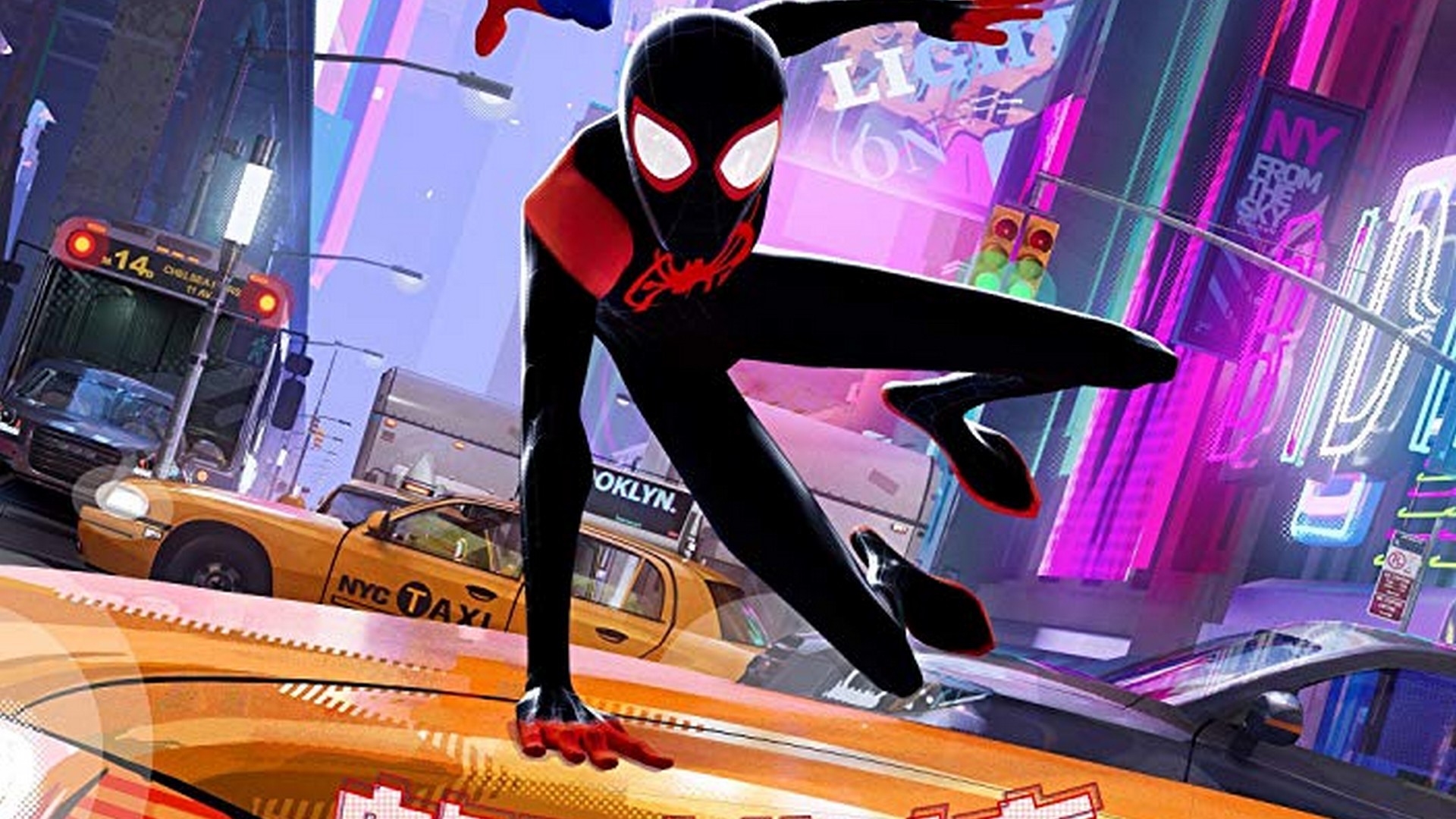 Spider-Man Into the Spider-Verse Wallpaper HD With Resolution 1920X1080 pixel. You can make this wallpaper for your Desktop Computer Backgrounds, Mac Wallpapers, Android Lock screen or iPhone Screensavers