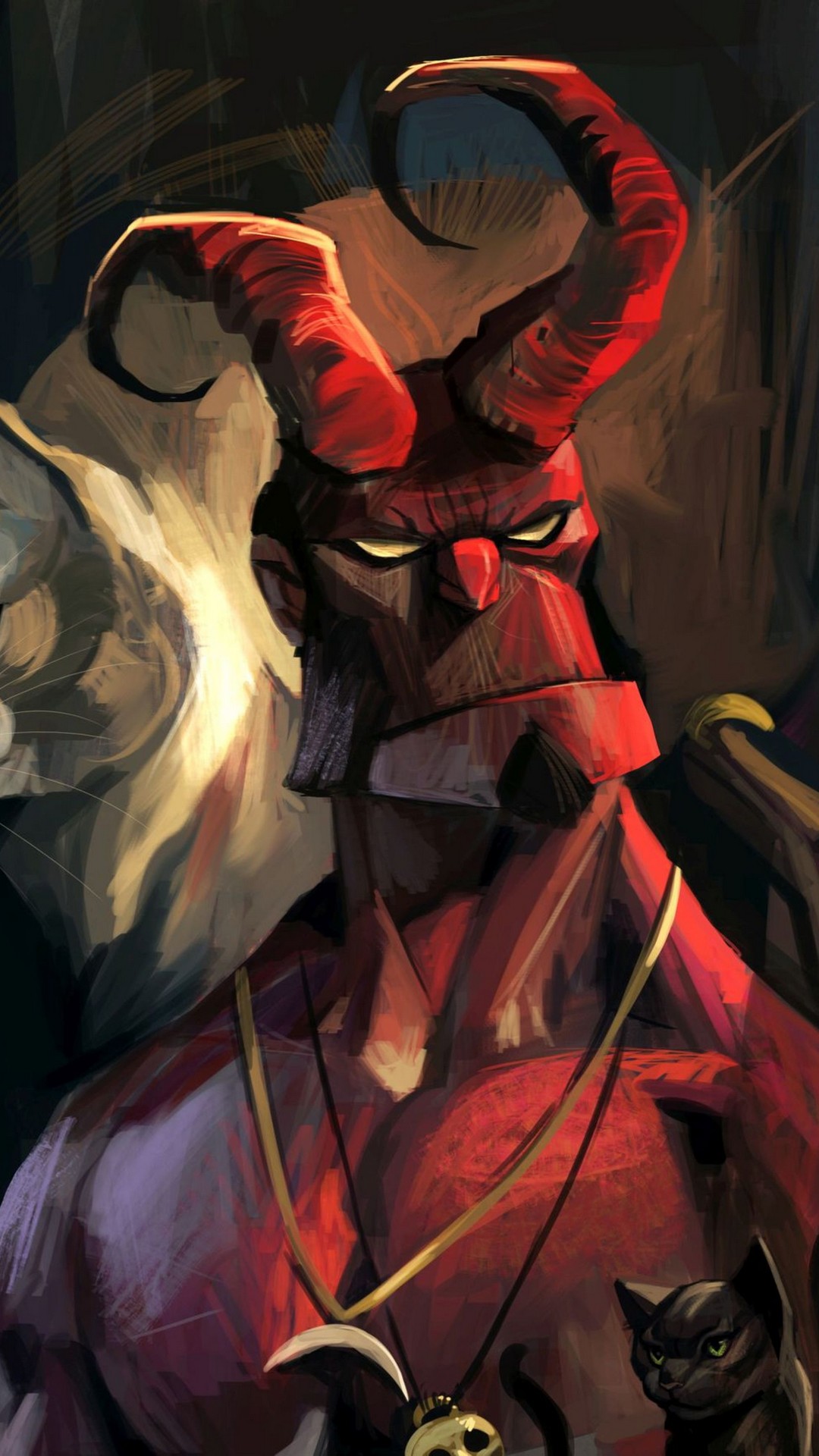 Hellboy Wallpaper For iPhone With high-resolution 1080X1920 pixel. You can use this wallpaper for your Desktop Computer Backgrounds, Mac Wallpapers, Android Lock screen or iPhone Screensavers and another smartphone device