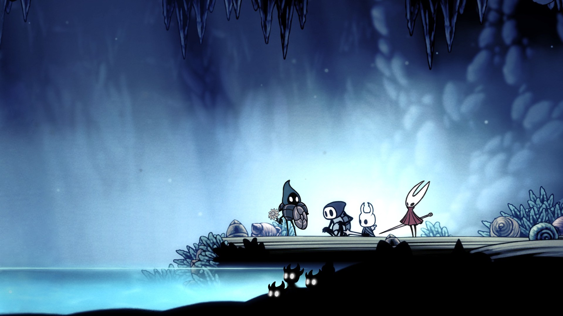 Wallpaper Hollow Knight HD with high-resolution 1920x1080 pixel. You can use this wallpaper for your Desktop Computer Backgrounds, Mac Wallpapers, Android Lock screen or iPhone Screensavers and another smartphone device