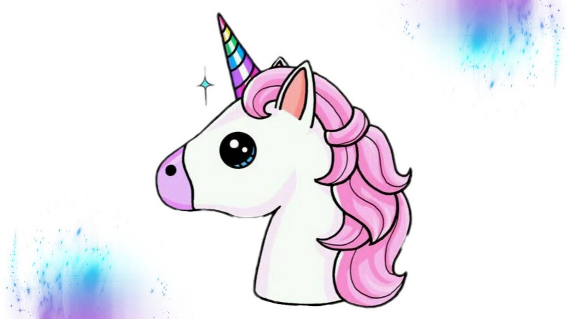 Wallpaper HD Cute Girly Unicorn with high-resolution 1920x1080 pixel. You can use this wallpaper for your Desktop Computer Backgrounds, Mac Wallpapers, Android Lock screen or iPhone Screensavers and another smartphone device