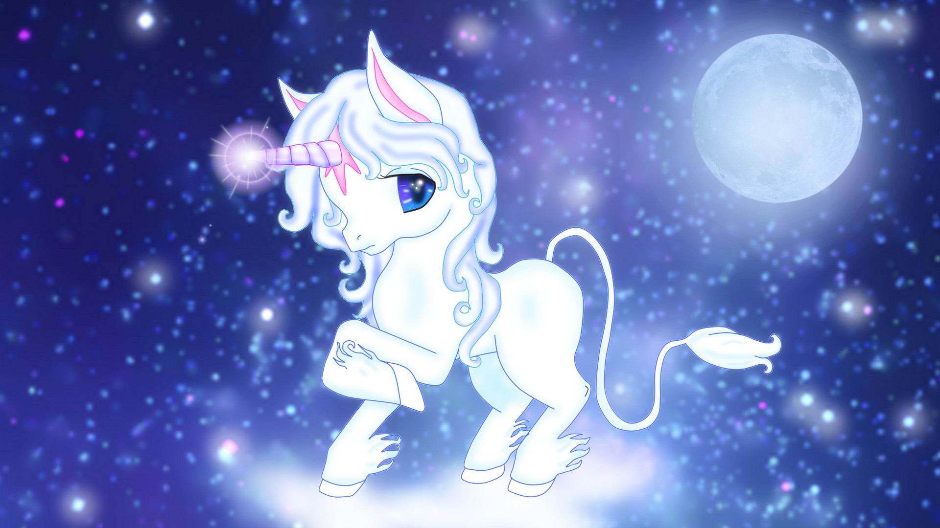 Wallpapers Computer Cute Girly Unicorn with high-resolution 1920x1080 pixel. You can use this wallpaper for your Desktop Computer Backgrounds, Mac Wallpapers, Android Lock screen or iPhone Screensavers and another smartphone device